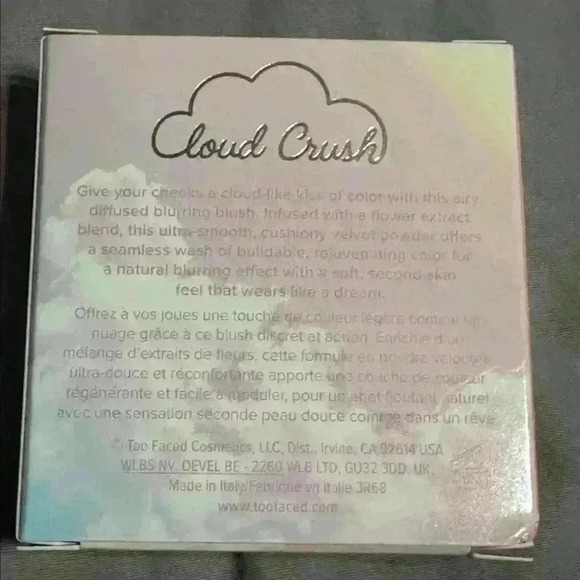 Too Faced Cloud Crush Candy Clouds Blush MSRP $29 - Picture 2 of 3